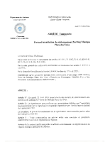 Arrêté portant interdiction de stationnement Parking Ecole de Musique Place des Tries