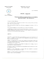 Arrêté portant interdiction de stationnement et de circulation Rue Jean Sinzot-Rue des Bonniers