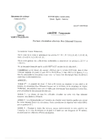 Arrêté portant circulation alternée Rue Edmond Guyaux