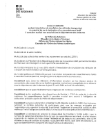 Arrêté portant interdiction de circulation de véhicules transportant du matériel destiné à l’organisation d’une rêve party
