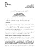Arrêté portant interdiction de rassemblements festifs du 14 au 18 août 2025