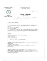 Arrêté autorisant l’occupation du domaine public pour le café l’Embuscade