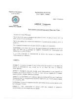 Arrêté Portant interdiction de stationnement Place des tries