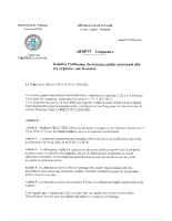 Arrêté relatif à l’utilisation du domaine public pour l’organisation d’une brocante